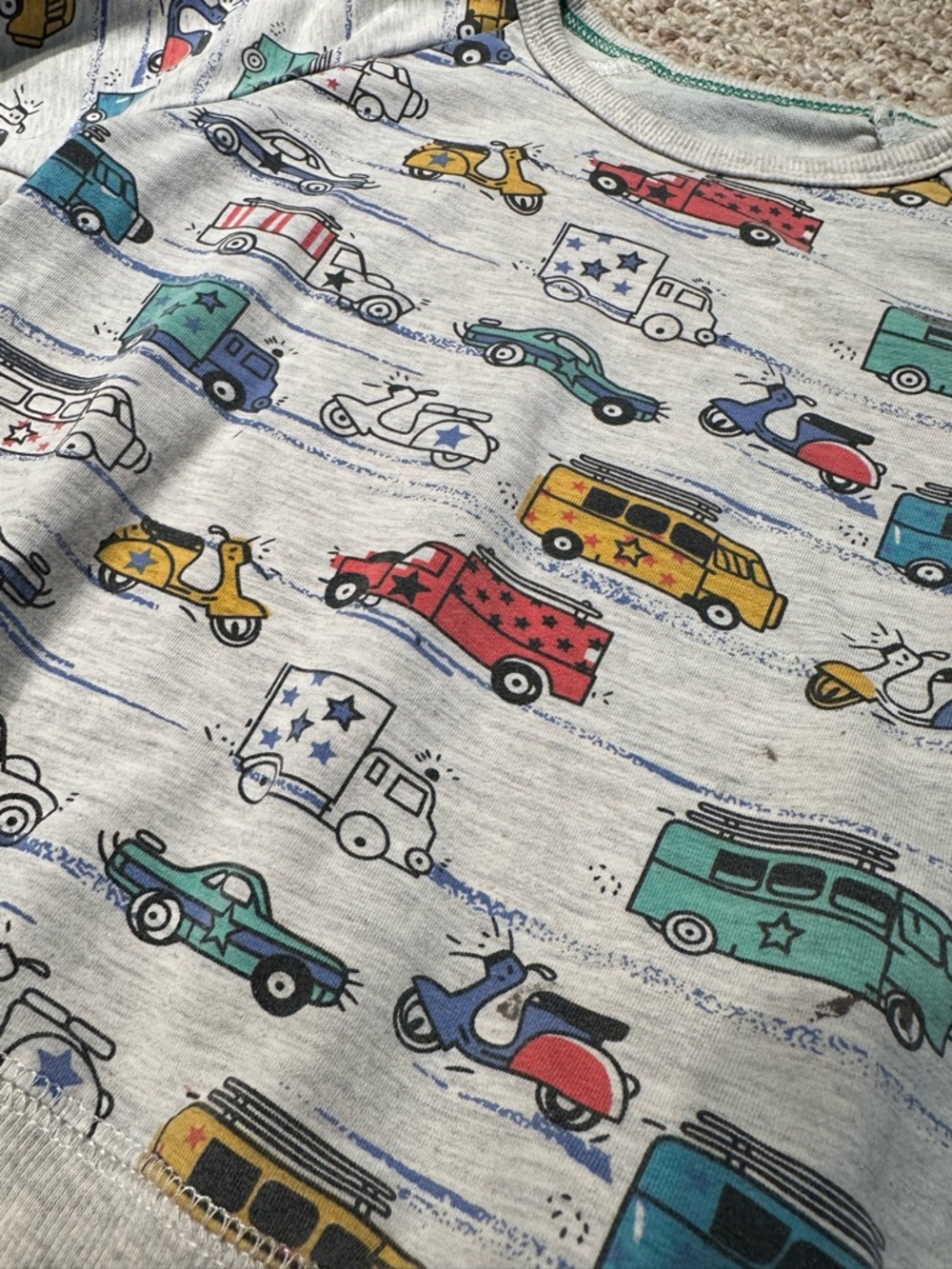 Kids Vehicle Print sweatshirt 3T - Picture 3 of 4